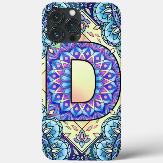 Alphabet D mandala Case-Mate iPhone Case (Achterkant)