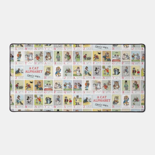 Alphabet de chat, Louis Wain (Recto)