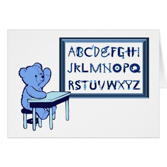 Alphabet de la boîte à outils de l'ours bleu (Devant horizontal)