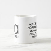 Alphabet de tasse de typographie - avant-garde (Centre)
