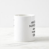 Alphabet de tasse de typographie - Futura (Centre)
