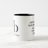 Alphabet de tasse de typographie - vieux visage de (Centre)