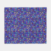 Alphabet design Fleece Blanket (Voorkant (Horizontaal))