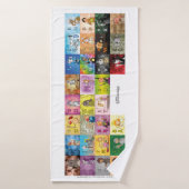 Alphabet digital allemand (Serviette de bain)