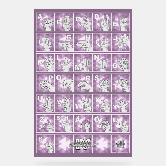 Alphabet digital français 4 - gris lavande / (Recto)