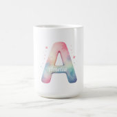 Alphabet Dream - Aangepaste 'A' Waterverf Mok (Center)