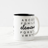Alphabet Elemeno Mug (Devant droit)