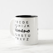 Alphabet Elemeno Mug (Devant gauche)