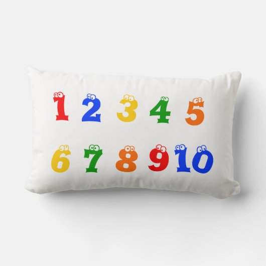 Alphabet et numéros 1 à 10 Coussin (Verso)