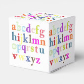 Alphabet Favor Box Bedankdoosjes (Achterkant)