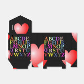 Alphabet Favor Box Bedankdoosjes (Uitgevouwen)