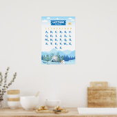 Alphabet Featuring Winter Poster (Keuken)