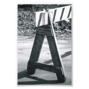 Alphabet Foto Letter A2 Black en White, 4x6 Afdruk