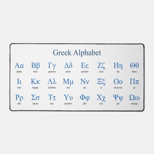Alphabet grec (Recto)
