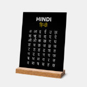 Alphabet Hindi अ–क्ष Écriture Devanagari (Angle)