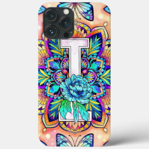 Alphabet I mandala iPhone 13 Pro Max Hoesje