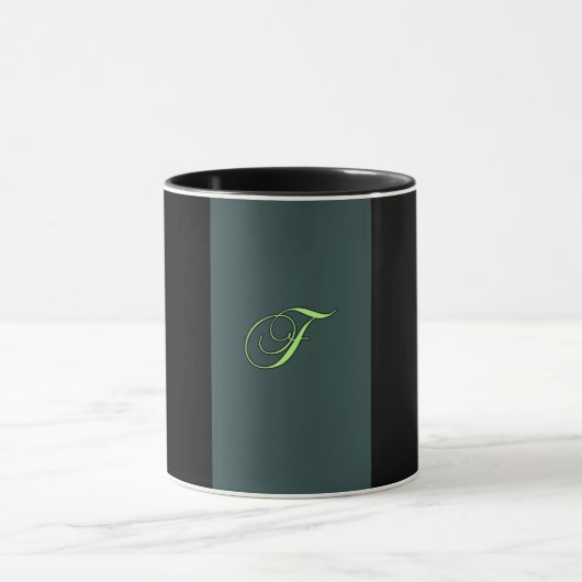 ALPHABET INITIAAL F MONOGRAM MOK (Midden)