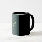 ALPHABET INITIAAL F MONOGRAM MOK (Voorkant rechts)