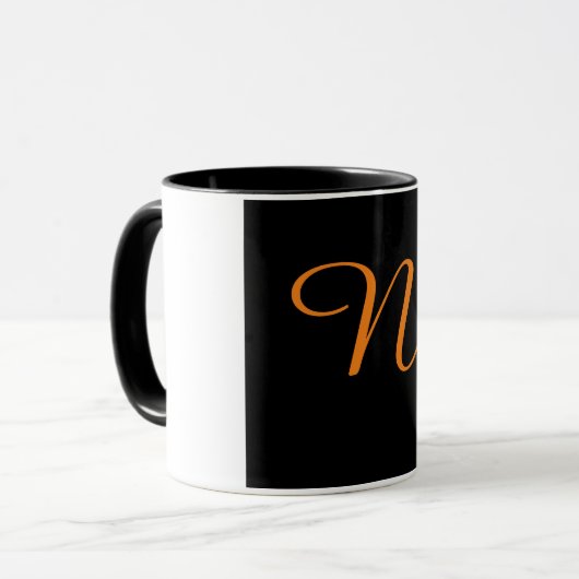 ALPHABET INITIAAL N MONOGRAM MOK (Voorkant links)