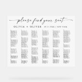 Alphabet jusqu'à 159 personnes Carte assise Acryli (Recto)