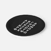 Alphabet Kitchen Towel Papieren Bordje (Gekanteld)