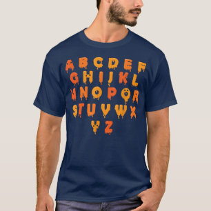 Alphabet Lazy Halloween Costume Cute Letters T-shirt