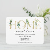 Alphabet Leaf Accueil Réchauffement Invitation (Debout devant)