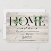 Alphabet Leaf Accueil Réchauffement Invitation (Devant)