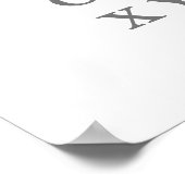 Alphabet Learn Letter Modern Typografie ABC Poster (Hoek)