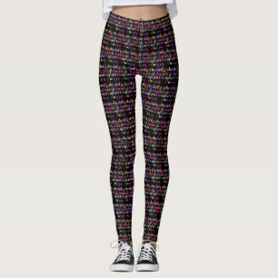 Alphabet Leggings pour femmes