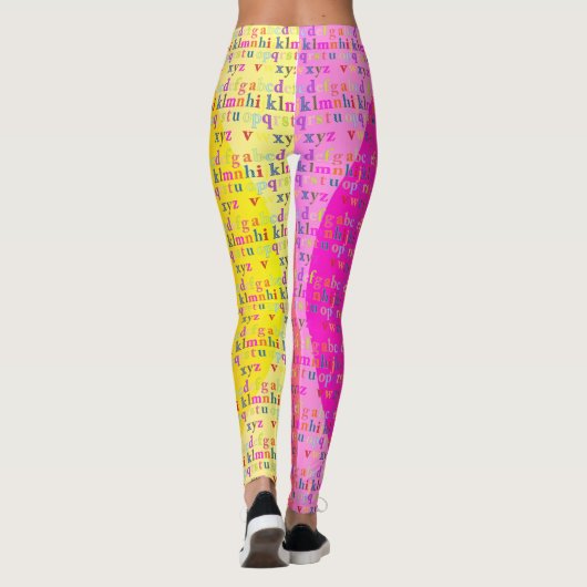 Alphabet Leggings pour femmes (Dos)