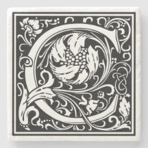 Alphabet Letter C Stone Onderzetter