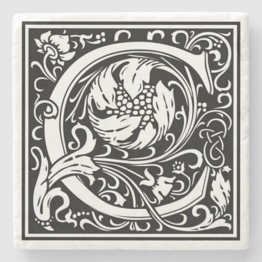 Alphabet Letter C  Stone Onderzetter (Voorkant)