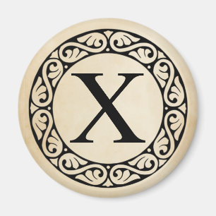 Alphabet Letter Chi Magneet