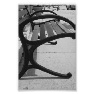 Alphabet Letter-fotografie R5 Black en White, 4x6 Foto Afdruk