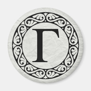 Alphabet Letter Gamma Magneet