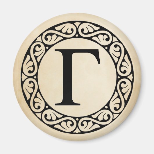 Alphabet Letter Gamma Magneet (Voorkant)