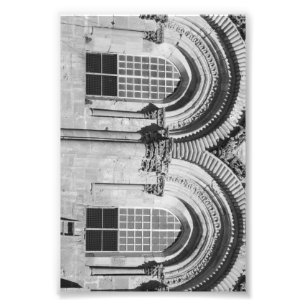 Alphabet Letter Photography B7 Black en White 4x6 Foto Afdruk