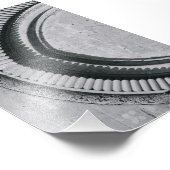 Alphabet Letter Photography C4 Black en White 4x6 Foto Afdruk (Hoek)