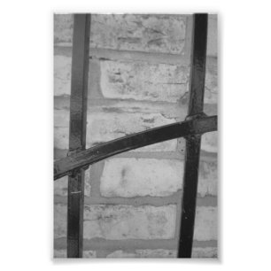 Alphabet Letter Photography H4 Black en White 4x6 Foto Afdruk