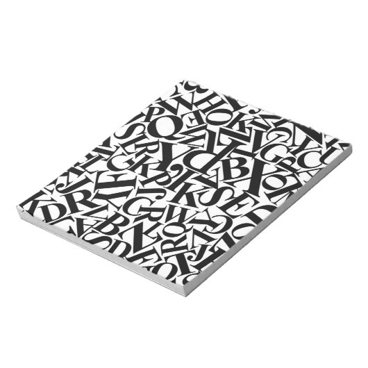 Alphabet Letters Notitieblok (Gedraaid)