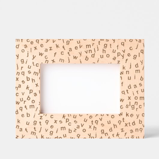 Alphabet Lettres Design Cadres gravés (Recto)