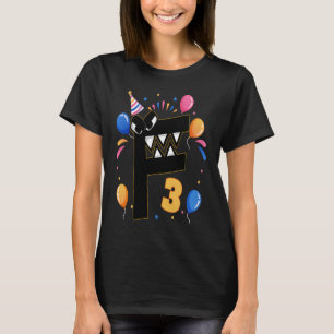 Alphabet Lore 3 jaar 3rd Birthday Boys Villain T-shirt