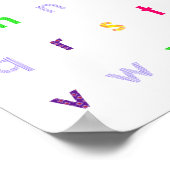 Alphabet Lower Hoesje Letters Poster (Hoek)