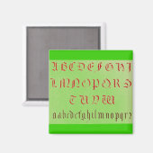Alphabet Magnet Magneet (Voorkant / Achterkant)