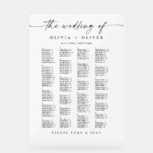 Alphabet mariage jusqu'à 162 personnes (Recto)