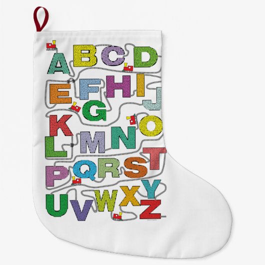 Alphabet Maze Poster Grote Kerstsok (Voorkant)
