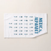 Alphabet Médical (Serviette à main)
