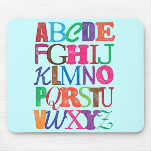Alphabet Mousepad Muismat