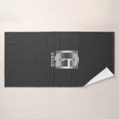 ALPHABET NOM G - INITIAL G - NOM PERSONNALISÉ (Serviette de bain)